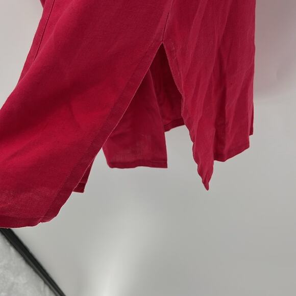 Boden Women's Linen Button Down Tunic - Raspberry - UK 14 or US 10 - Picture 6 of 7